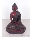 Statuette Bouddha rouge Amitabha en méditation 13 cm - Objets rituels bouddhistes