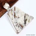 Grand Pendentif bijou Astrophyllite forme trapèze - Pendentifs pierres naturelles