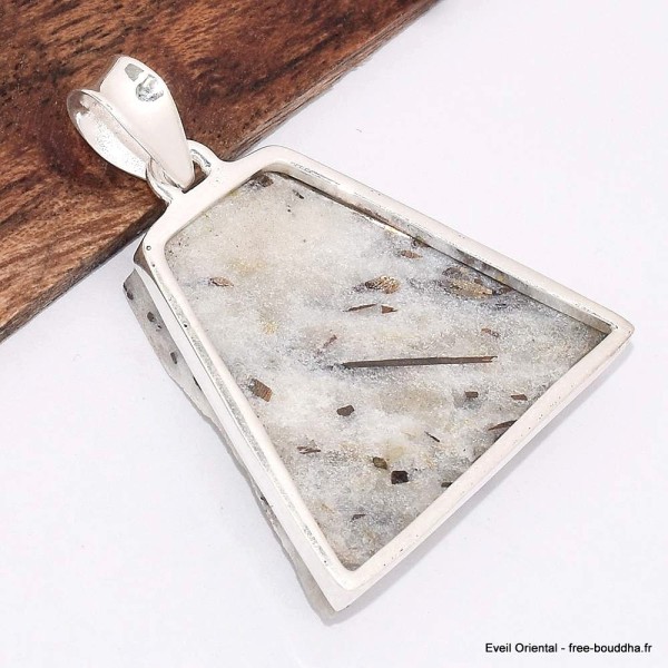 Grand Pendentif bijou Astrophyllite forme trapèze Bijoux en Astrophyllite BK24