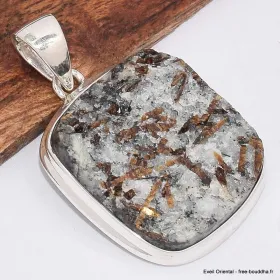 Gros pendentif en pierre Astrophyllite brute - Pendentifs pierres naturelles