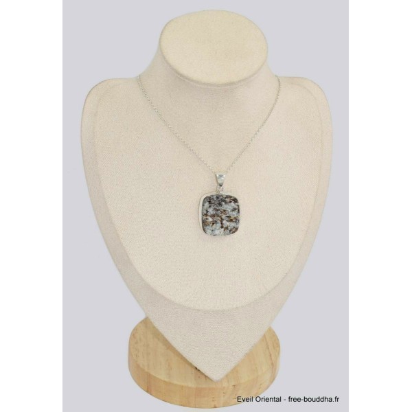 Gros pendentif en pierre Astrophyllite brute Pendentifs pierres naturelles BK24.4