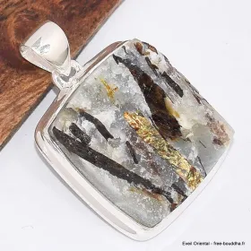 Pendentif Astrophyllite brute forme carrée - Pendentifs pierres naturelles
