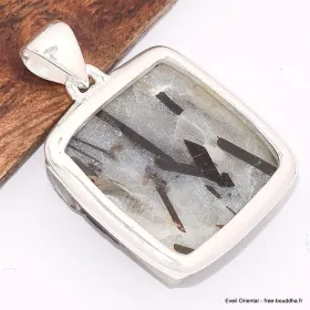 Pendentif Astrophyllite brute forme carrée - Pendentifs pierres naturelles