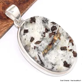 Gros Pendentif oval en Astrophyllite brute - Pendentifs pierres naturelles