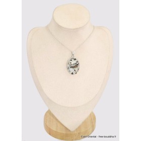 Gros Pendentif oval en Astrophyllite brute Pendentifs pierres naturelles BK24.7