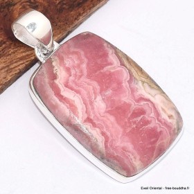 Gros pendentif rectangulaire en Rhodochrosite grade AAA 