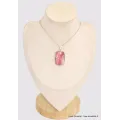 Gros pendentif rectangulaire en Rhodochrosite grade AAA - Pendentifs pierres naturelles