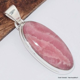 Pendentif oval allongé en Rhodochrosite grade AAA Pendentifs pierres naturelles BK25.3