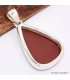 Pendentif Jaspe Rouge forme goutte Bijoux en Jaspe Rouge BK27