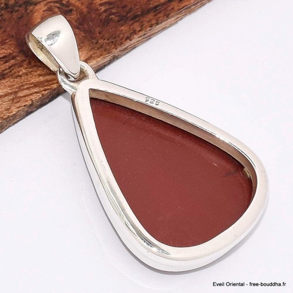 Pendentif Jaspe Rouge forme goutte Bijoux en Jaspe Rouge BK27