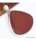 Large Pendentif Jaspe Rouge forme goutte Bijoux en Jaspe Rouge BK27.1