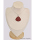 Large Pendentif Jaspe Rouge forme goutte Bijoux en Jaspe Rouge BK27.1