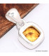 Pendentif en Citrine facettée carré Pendentifs pierres naturelles BK28
