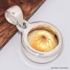 Pendentif rond en Citrine facettée  Bijoux en Citrine BK28.1