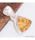 Pendentif Citrine facettée taille trilliant Bijoux en Citrine BK28.2