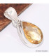 Pendentif goutte en Citrine facettée Pendentifs pierres naturelles BK28.4