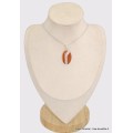 Pendentif Agate du Lac Supérieur bande blanche Bijoux en Agate BK29