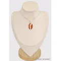 Pendentif Agate du Lac Supérieur bande blanche - Bijoux en Agate