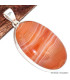 Gros pendentif oval en Agate du Minesotta Bijoux en Agate BK29.2