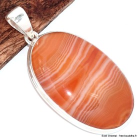 Gros pendentif oval en Agate du Minesotta Bijoux en Agate BK29.2