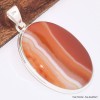 Gros pendentif oval en Agate du Lac Supérieur Bijoux en Agate BK29.3