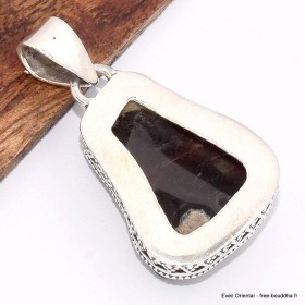 Gros pendentif Agate de Feu style ancien 