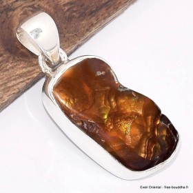 Pendentif Agate de Feu asymétrique-br Pendentifs pierres naturelles BK30.1