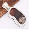 Pendentif Agate de Feu asymétrique-br Pendentifs pierres naturelles BK30.1