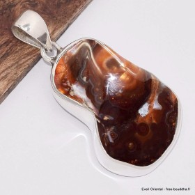 Pendentif Agate de Feu asymétrique 