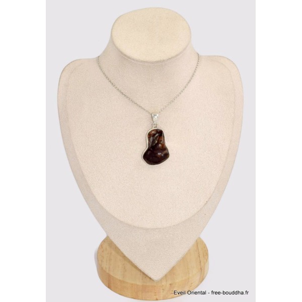 Pendentif Agate de Feu forme libre Pendentifs pierres naturelles BK30.2
