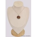 Pendentif rond en Agate Laguna Pendentifs pierres naturelles BK32