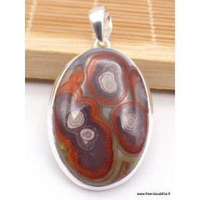 Pendentif oval en Agate Laguna Pendentifs pierres naturelles XV96.1