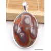 Pendentif oval en Agate Laguna Pendentifs pierres naturelles XV96.1