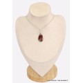 Pendentif Agate Laguna forme goutte Pendentifs pierres naturelles BK32.5