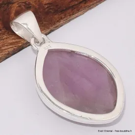 Pendentif Kunzite rose asymétrique - Pendentifs pierres naturelles
