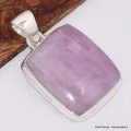 Pendentif Kunzite rose rectangulaire - Pendentifs pierres naturelles