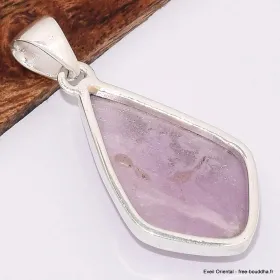 Pendentif Kunzite rose forme losange - Pendentifs pierres naturelles