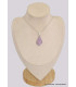 Pendentif Kunzite rose forme losange Pendentifs pierres naturelles BK33.3