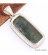 Pendentif en Fuchsite cabochon rectangulaire allongé Bijoux en Fuchsite BK34.4