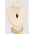 Pendentif en Fuchsite cabochon rectangulaire allongé Bijoux en Fuchsite BK34.4
