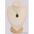 Pendentif goutte en Fuchsite cabochon Bijoux en Fuchsite BK34.5