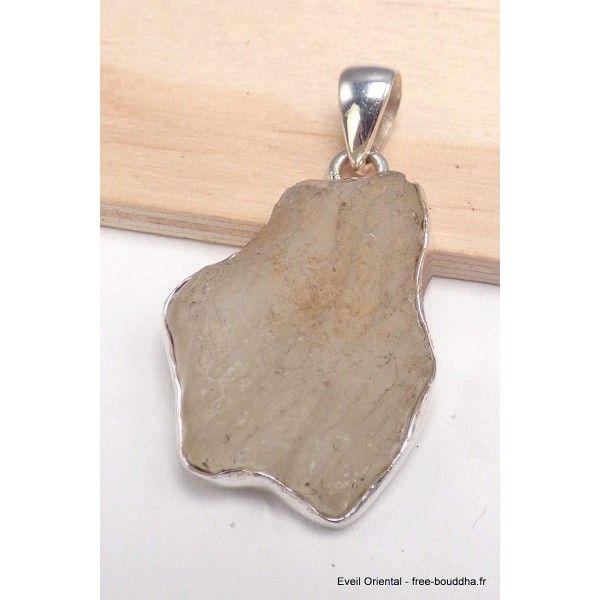 Pendentif véritable Verre Libyque asymétrique Pendentifs pierres naturelles BK35.3