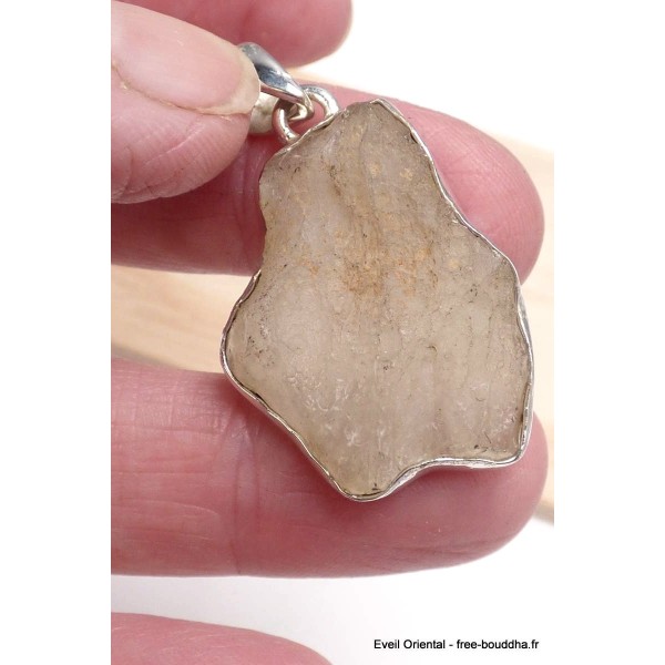 Pendentif véritable Verre Libyque asymétrique Pendentifs pierres naturelles BK35.3