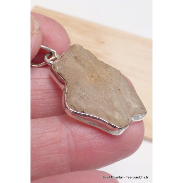 Pendentif véritable Verre Libyque asymétrique Pendentifs pierres naturelles BK35.3