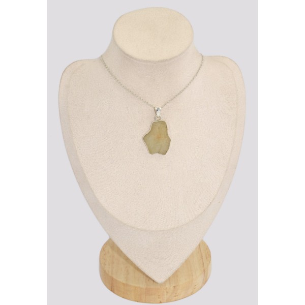 Pendentif véritable Verre Libyque asymétrique Pendentifs pierres naturelles BK35.3