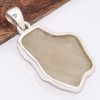 Pendentif véritable Verre Libyque asymétrique Pendentifs pierres naturelles BK35.3