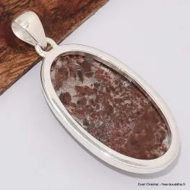 Pendentif Cristal de Cavansite oval cabochon - Pendentifs pierres naturelles