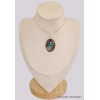 Gros Pendentif Cristal de Cavansite cabochon Pendentifs pierres naturelles BK37.2