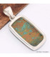 Pendentif Chrysocolle du Pérou bleue ocre Pendentifs pierres naturelles BK39.3