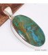 Grand Pendentif oval en Chrysocolle péruvienne Pendentifs pierres naturelles BK39.5